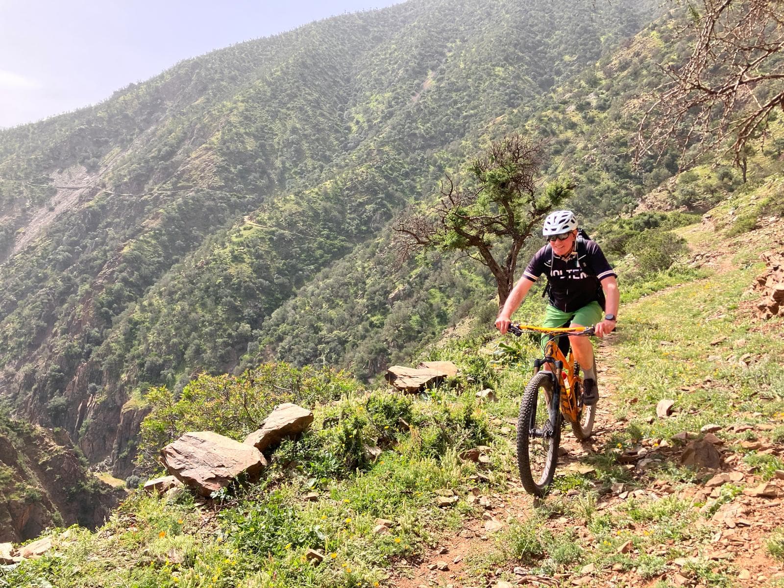 Singletrack between Ouirgane and Amezmiz in Morocco
